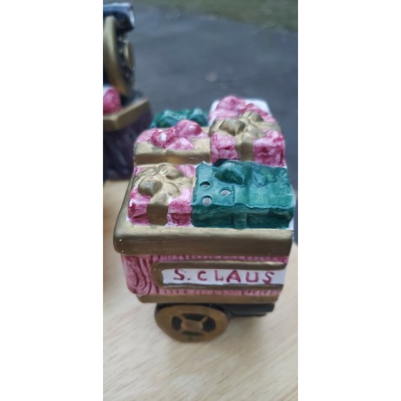 Vintage Holiday Tea set Santa Claus Holiday Express Ceramic Tea Coffee Set - Picture 8 of 12